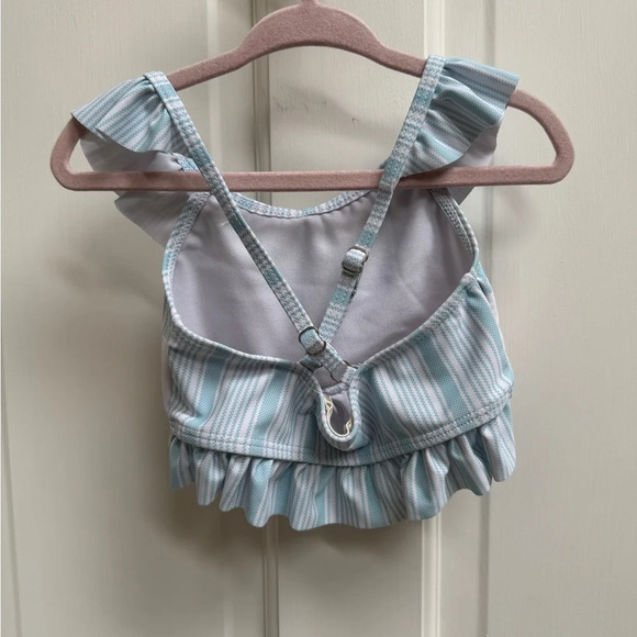 NWOT Marie Nicole 3T Girls Sailboat Ruffle Bikini Top Bathingsuit Swimsuit - Picture 4 of 5